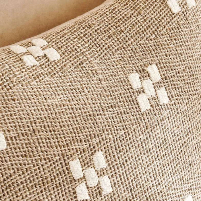 Pinwheel Linen Dotty Down Feel Filled Cushion 40X60Cm - Linen Pan Home