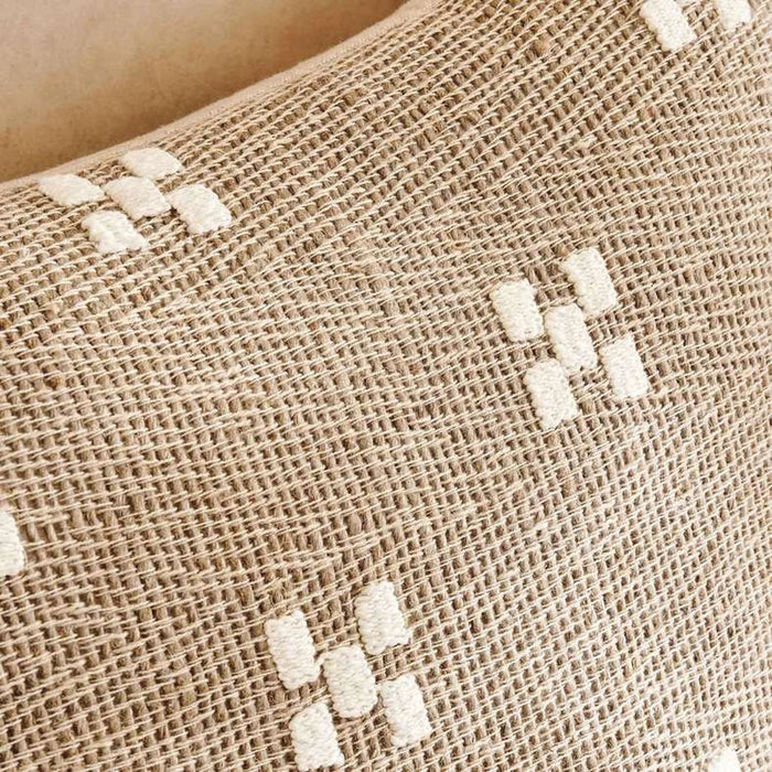 Pinwheel Linen Dotty Down Feel Filled Cushion 50X50Cm - Linen Pan Home