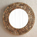 Pixel Handmade Wooden Wall Mirror Dia 80Cm - Natural Pan Home