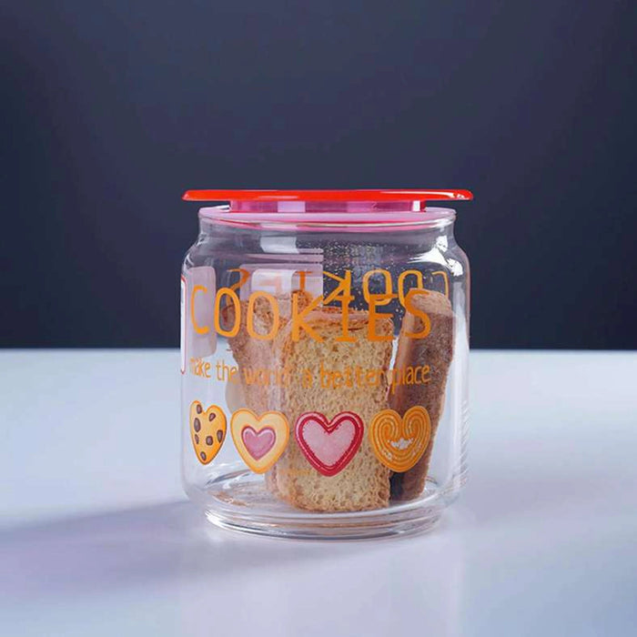 Plano Cookies Jar 750Ml - Pink Clear Pan Home