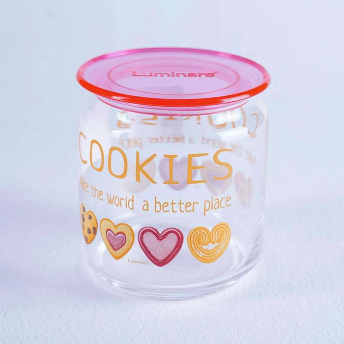 Plano Cookies Jar 750Ml - Pink Clear Pan Home