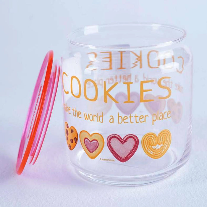 Plano Cookies Jar 750Ml - Pink Clear Pan Home