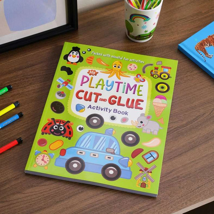 Playtime Cut And Glue Activity Book - Green