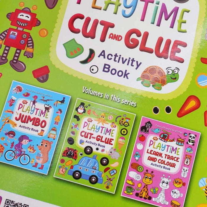 Playtime Cut And Glue Activity Book - Green
