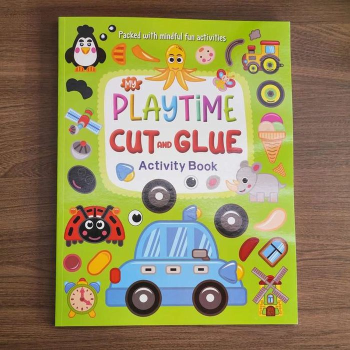 Playtime Cut And Glue Activity Book - Green