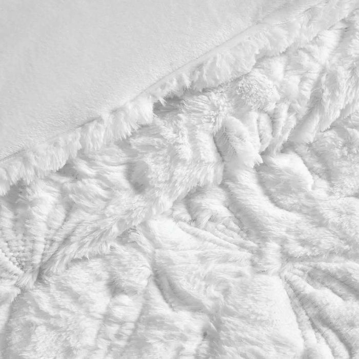 Plush Magic 2-Piece Full Comforter Set 160X220Cm - White