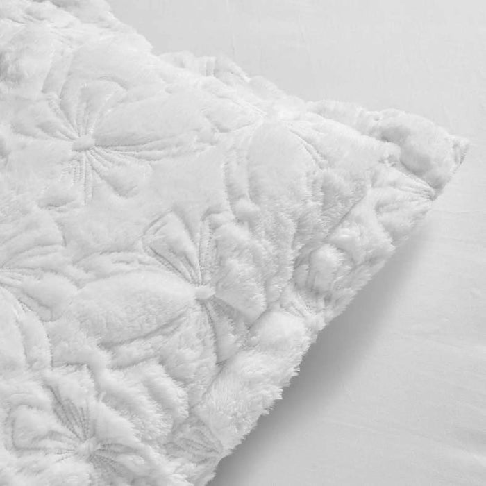 Plush Magic 2-Piece Single Comforter Set 135X220Cm - White