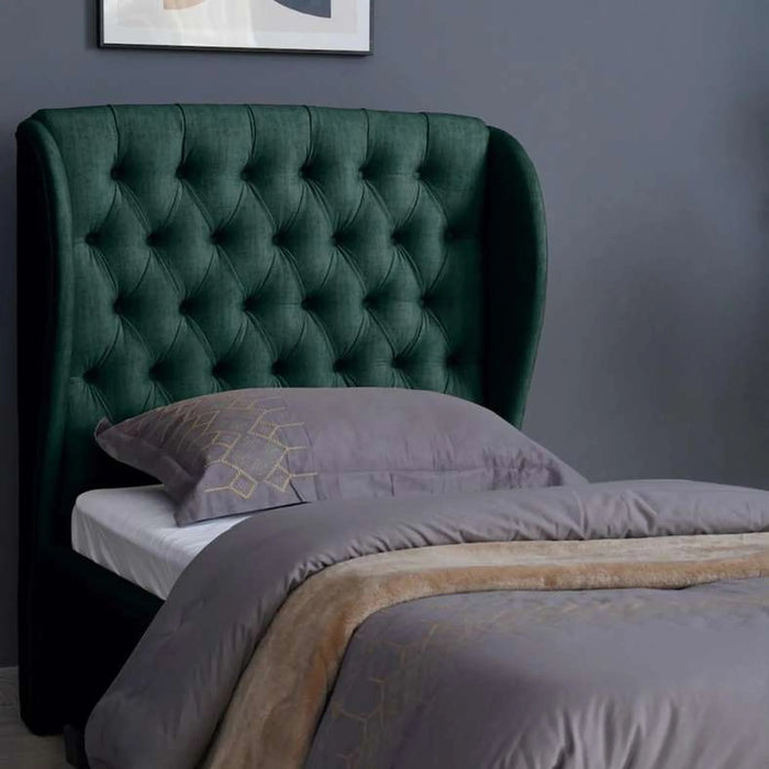 Pluto Headboard Chanel Olive Green L-90 : H-125 Cm