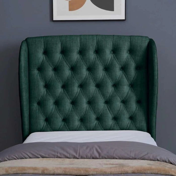Pluto Headboard Chanel Olive Green L-90 : H-125 Cm
