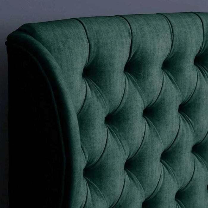 Pluto Headboard Chanel Olive Green L-90 : H-125 Cm