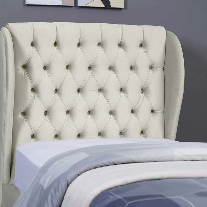 Pluto Headboard Velvet White L-120 : H-125 Cm