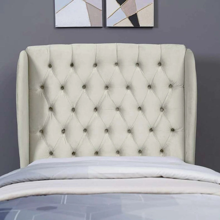 Pluto Headboard Velvet White L-120 : H-125 Cm