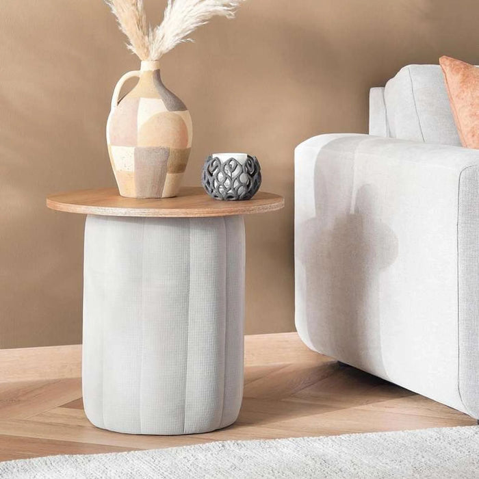 Polaris End Table Veneer Small - Natural Blue