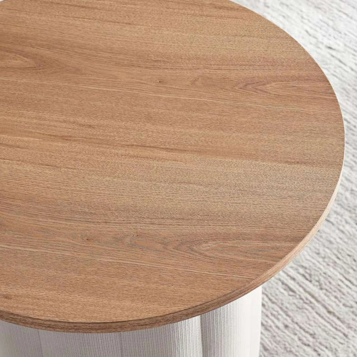 Polaris End Table Veneer Small - Natural Blue