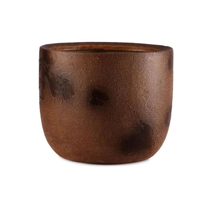 Pollux Polyresin Planter Dia40X37Cm - Rust Pan Home