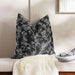 Polynesia Jacquard  Filled Cushion With Feather Insert  50X50Cm - Black Pan Home