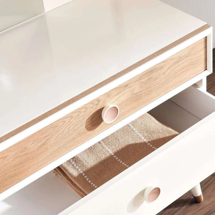 Popeye Kids Dresser 3 Drawers With Mirror - White