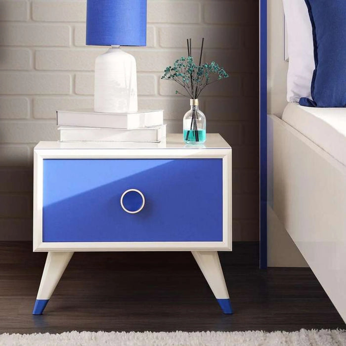 Popeye Kids Nightstand With 1 Drawer - Blue