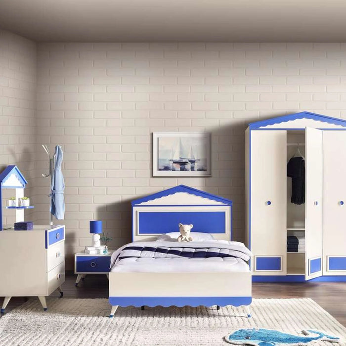 Popeye Kids Single Bed 120X200 Cm - Blue