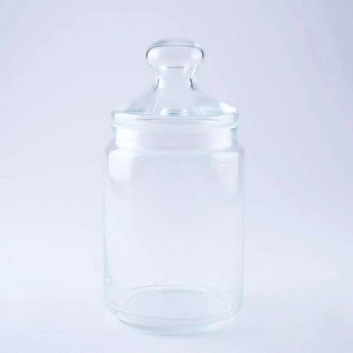 Pot Club Plain Jar 1L W/Lid-Clear Pan Home