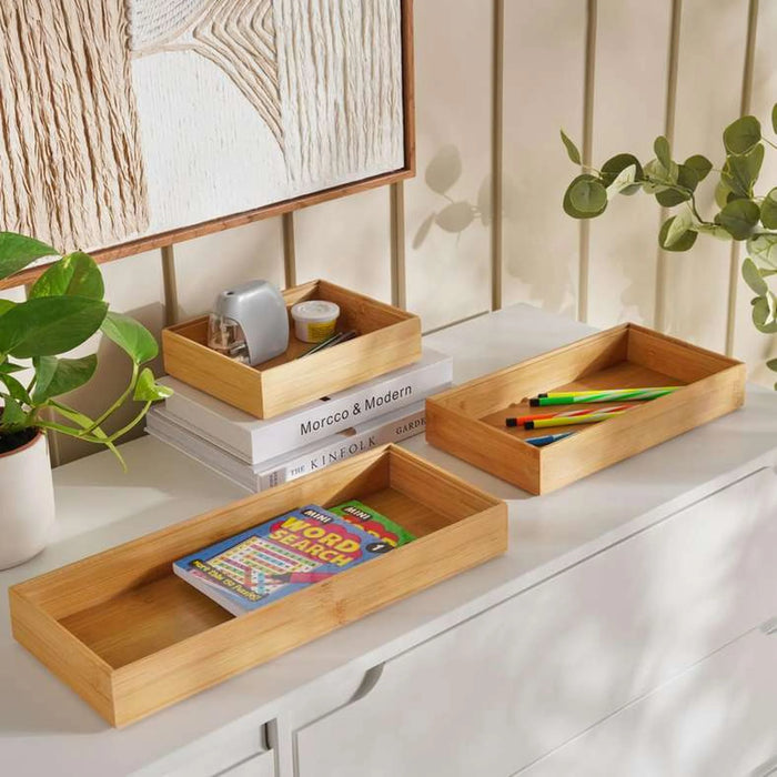 Potter Bamboo Drawer Organizer 29X15.5X5 Cm - Natural