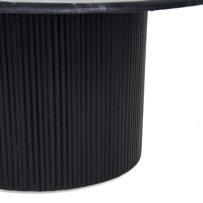 Povera Coffee Table Black Marble Black Wood