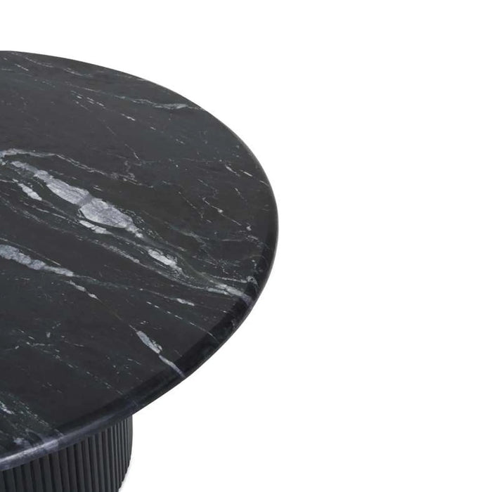 Povera Coffee Table Black Marble Black Wood