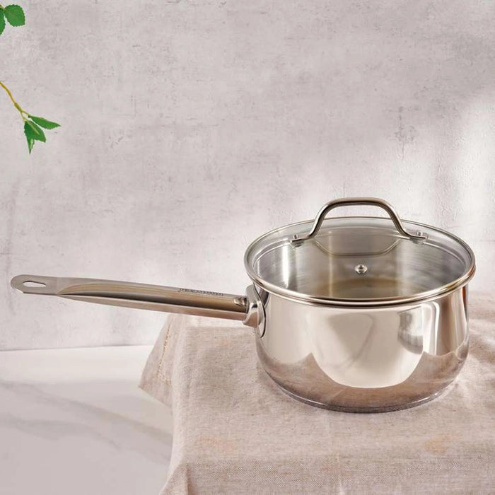 Pradeep 7-Piece Stainless Steel Cookware Set -Chrome Pan Home
