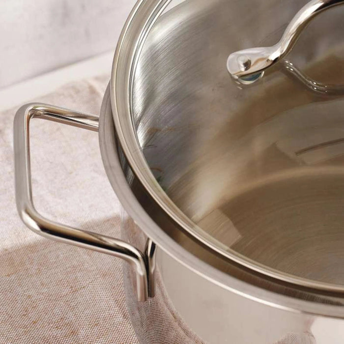 Pradeep 7-Piece Stainless Steel Cookware Set -Chrome Pan Home