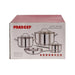 Pradeep 7-Piece Stainless Steel Cookware Set -Chrome Pan Home