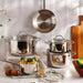 Pradeep 9-Piece Stainless Steel Cookware Set -Chrome Pan Home