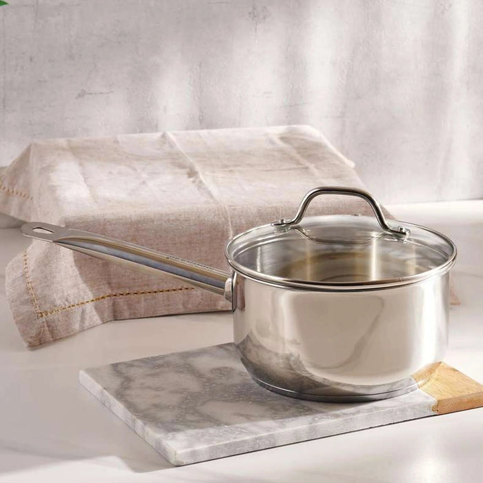 Pradeep 9-Piece Stainless Steel Cookware Set -Chrome Pan Home