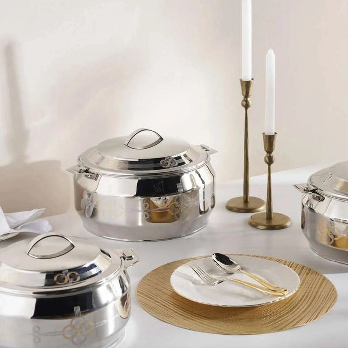 Pradeep Dinara Hotpot 5L - Chrome & Gold