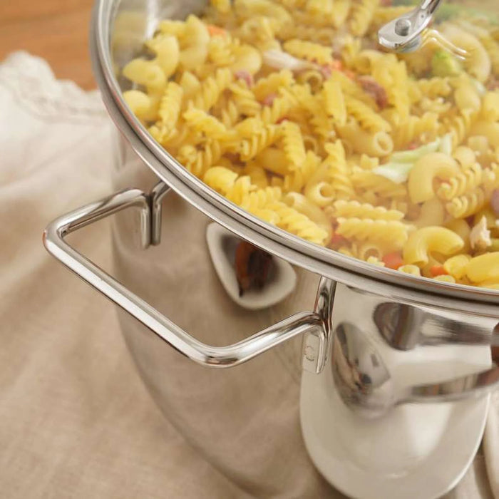 Pradeep Stainless Steel Cooking Pot With Lid Dia30Cm -Chrome