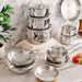 Pradeep Triply Stainless Steel Fry Pan (20cm) - Chrome Pan Home