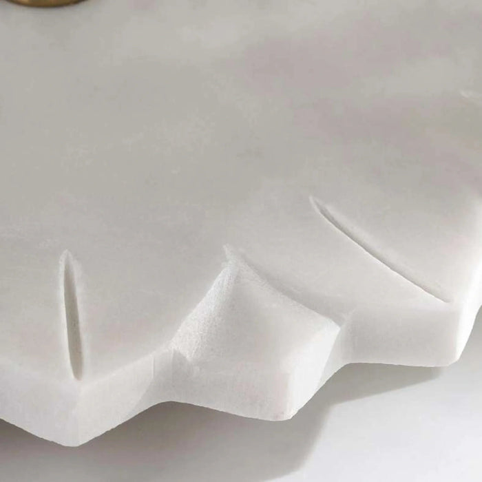 Praline 2-Tier Marble Cake Stand 30.4X25.4X38Cm- White Pan Home