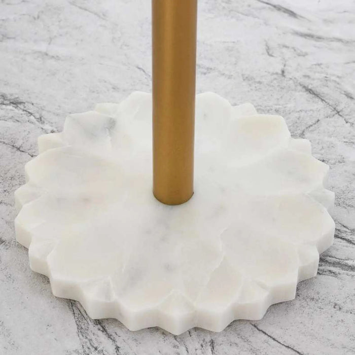 Praline Marble Kitchen Towel Holder 15.24X15.24Cm- White
