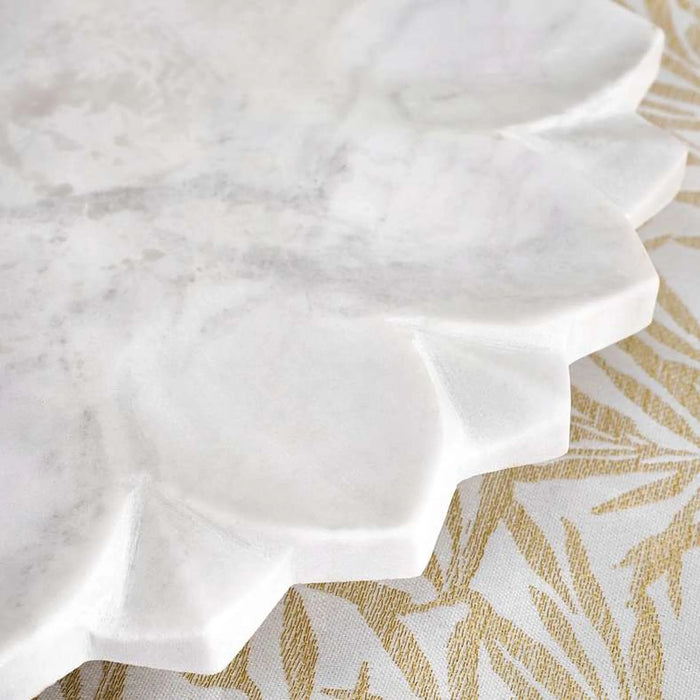 Praline Marble Serving Platter Dia35.5Cm- White