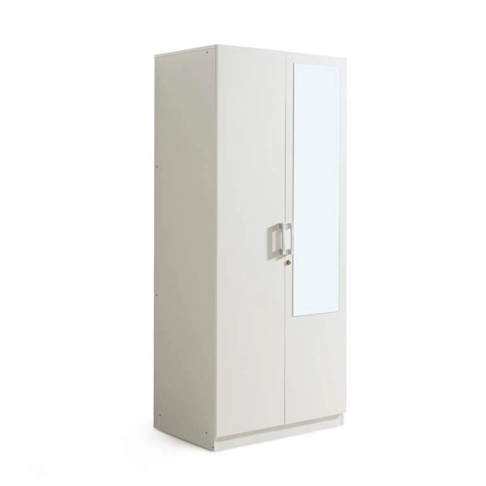 Premier 2 Door Wardrobe With Mirror - White