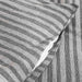 Premium Cotton Jersey Stripe 2-Piece Full Duvet Cover Set  160X200Cm - Grey Pan Home