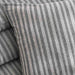 Premium Cotton Jersey Stripe 2-Piece Full Duvet Cover Set  160X200Cm - Grey Pan Home
