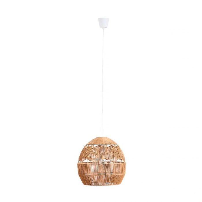Prescott E27 Rattan Pendant Lamp Dia39X37.5Cm - Brown