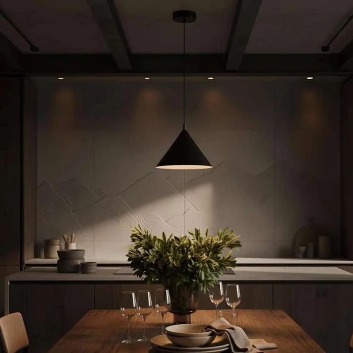 Preston E27 Metal Pendant Lamp 22X165Cm - Matt Black