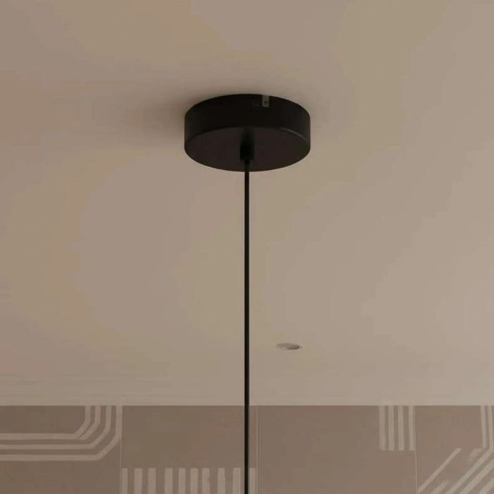 Preston E27 Metal Pendant Lamp 30X165Cm - Matt Black