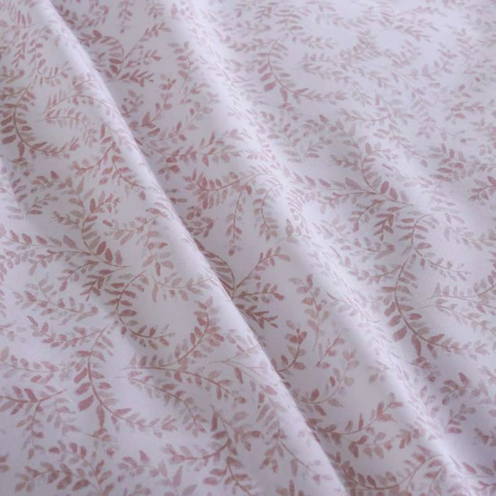 Prima Leaves 200 Tc 3-Piece Full Duvet Cover Set 160X200Cm - Blush