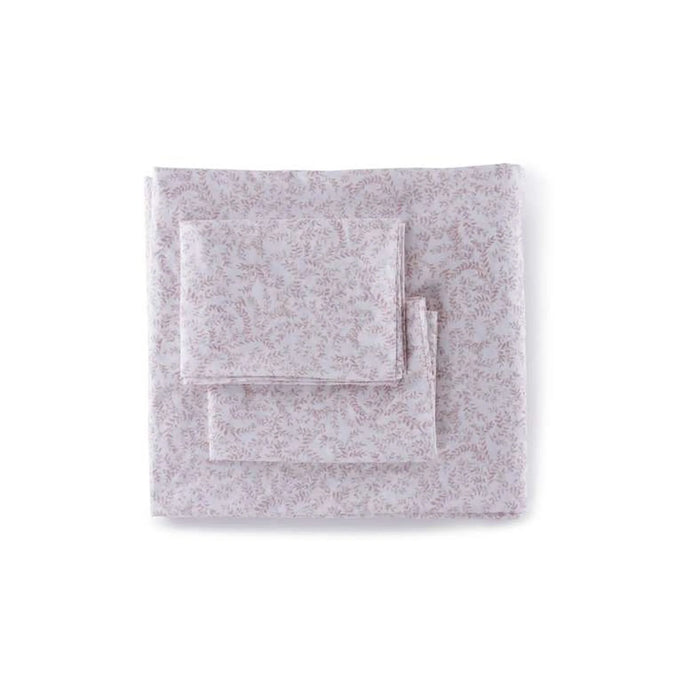 Prima Leaves 200 Tc 3-Piece Full Duvet Cover Set 160X200Cm - Blush
