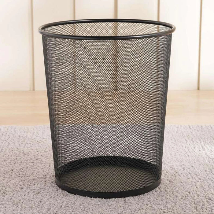 Primary Metal Mesh Waste Bin 15L 24X30X35Cm-Black