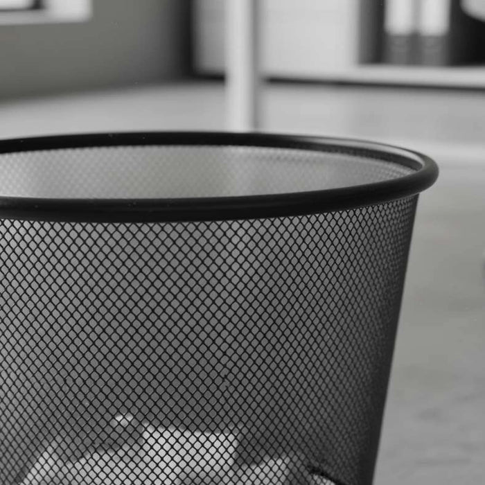 Primary Metal Waste Bin 12L 21X26X28Cm - Black