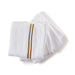 Prime Line Embroidered 4 Piece Fingertip Towel 30X30 Cm-White/Gold Pan Home