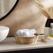 Prime Line Embroidered 4-Piece Fingertip Towel 30X30 Cm-White/Silver Pan Home